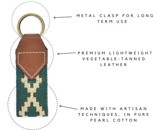 GauchoLife Leather and Woven Key Fob or Key Chain in Saudi Arabia