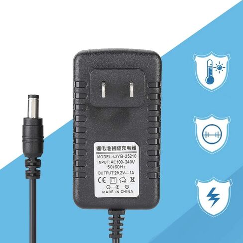 25.2V/1A Fast Charging Li-ion Charger Adapter with Multi-Level Protections 100-240V Input (US) in Saudi Arabia