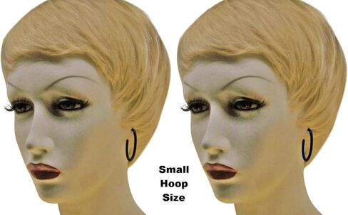 6 أزواج متعددة الألوان هوب الاكريليك النايلون البلاستيك آخر أقراط الطبية هيبوالرجينيك لا ترصيع المعادن آذان حساسة in Kuwait