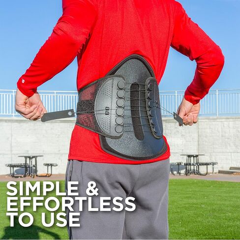 BraceAbility Lumbar Decompression Back Brace - Adjustable Semi-Rigid Lumbosacral Corset Belt for Discectomy, Laminectomy, Disc Injury, Back Muscle Spasms, Pre and Post Spine Surgery Protection (Large) in Saudi Arabia