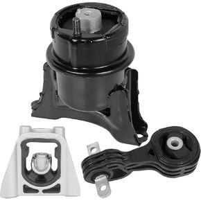 Engine Motor Mounts Set - Compatible with Honda Civic 2006 2007 2008 2009 2010 2011 1.3L, Replace# A4585 A65019 A65029, Set of 3