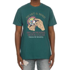 Billionaire Boys Club Clothing Men T-Shirt BB Gem and Jewelry Screen Printed Short Sleeve Crew Neck Tee