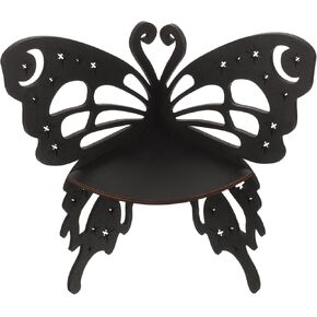 STOBAZA Butterfly Corner Shelf Wood Floating Shelves Crystal Display Shelf Wall Mounted Corner Organizer Boho Wall Shelves for Bedrooms Bathroom Kitchen Office Supplies
