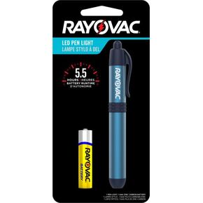 Rayovac LED Pen Light, Pocket Clip and 1 AAA