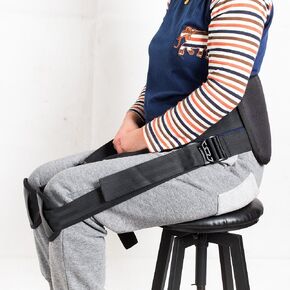 Support belt for better back whole day Lower Back Support Belt -Posture Correcting Harness & Relieve Sciatica, Keeps Back Straight While Seated, Suitable in Office or At Home or Outdoors（Black）
