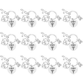 Xiahuyu 12 Pcs CNA Gifts Certified Nursing Assistant Keychain CNA Student Gift CNA Graduation Gift CNA Appreciation Gifts CNA Week Gifts CNA Christmas Thanksgiving Birthday Retirement Gift