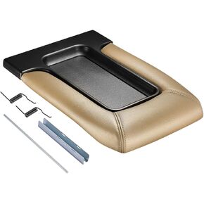 SPEEDWOW Center Console Lid Replacement Kit Fit for 2001-2007 Silverado, Avalanche, Suburban, Sierra, Yukon OEM:19127364, 19127365, 19127366, 924-811 (Beige)…