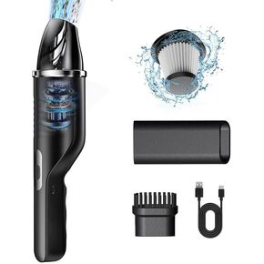 Car Vacuum Portable Cordless-2024 Upgrade 15000Pa Car Vacuums with Best Suction Cordless with Brushless Motor,Weight Only 0.99lb with Type-C Port, 2 Fliters, Portable Vacuum for Car,Home and Pet