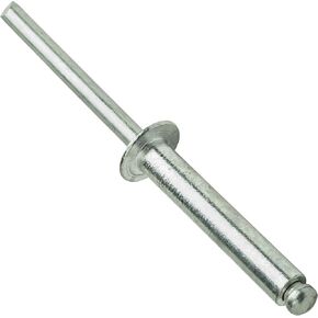 Aluminum Pop Rivets 3/16" x 1-1/4" Dome Head Blind 6-20 Gap 1.126"-1.250" Set of 25pcs