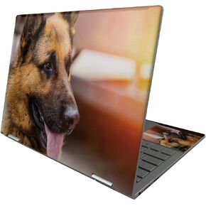 MightySkins Skin Compatible with HP Envy x360 13" (2022) - German Shepherd | Protective, Durable, and Unique Vinyl Decal wrap Cover | Easy to Apply, Remove, and Change Styles | Made in The USA