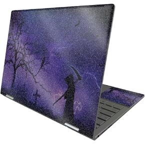 MightySkins Glossy Glitter Skin Compatible with HP Envy x360 13" (2022) - Mystic Reaper | Protective, Durable High-Gloss Glitter Finish | Easy to Apply, Remove, and Change Styles | Made in The USA