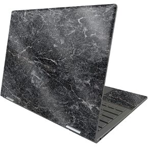 MightySkins Glossy Glitter Skin Compatible with HP Envy x360 13" (2022) - Onyx Marble | Protective, Durable High-Gloss Glitter Finish | Easy to Apply and Change Styles | Made in The USA