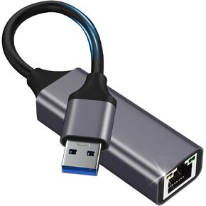 محول USB إلى إيثرنت، محول شبكة LAN سلكية USB 3.0 إلى جيجابت إيثرنت، محول إنترنت إيثرنت RJ45 بسرعة 10/100/1000 ميجابت في الثانية لأجهزة MacBook وSurface وأجهزة الكمبيوتر المحمول التي تعمل بنظام التشغيل Windows وXP وmacOS وLinux وVista in Kuwait