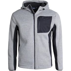 Reebok Men's Active Sweatshirt Jacket - Zip Sweater Fleece Hoodie for Men - Lightweight Performance Outerwear Coat (M-XXL)
