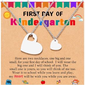 UNGENT THEM مجموعة قلادة الأم والبنت في اليوم الأول من المدرسة هدايا العودة إلى المدرسة الأم وأنا لفتاة الابنة in Kuwait