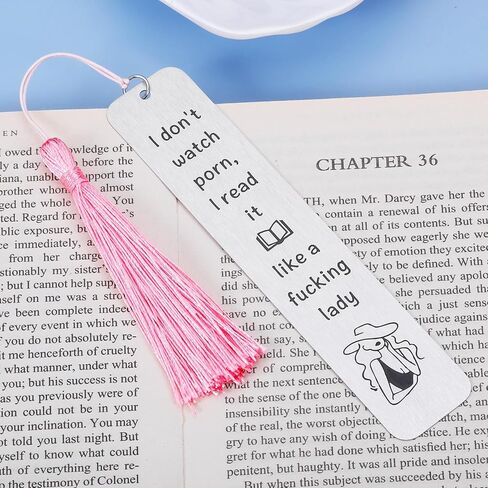 Spicy Bookmark for Book Lover Bookish Bookworm Gift for Women Her Girl Spicy Reader Book Club Christmas Stocking Stuffer Birthday Valentines Day Bookmark with Tassel I Don't Watch Porn in Saudi Arabia