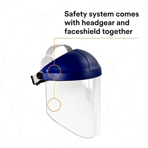 3M غطاء رأس سقاطة H8A، 82782-00000، مع 3M Clear Propionate Faceshield W96 in Saudi Arabia