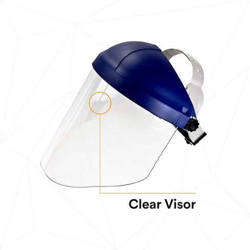 3M غطاء رأس سقاطة H8A، 82782-00000، مع 3M Clear Propionate Faceshield W96 in Saudi Arabia