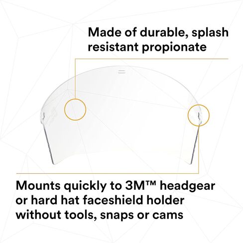 3M غطاء رأس سقاطة H8A، 82782-00000، مع 3M Clear Propionate Faceshield W96 in Saudi Arabia