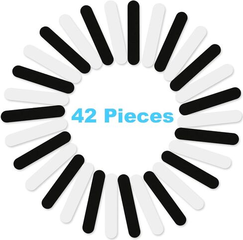 42 قطعة من حجم القبعة، شريط مقاس القبعة الإسفنجية، لاصق لتقليل حجم الحشو لعصابة رأس القبعات، 3 مقاسات (3 مم 4 مم 5 مم أسود وأبيض) in Kuwait