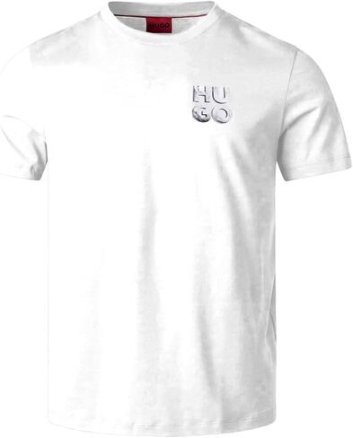 HUGO Men's Stacked Logo Short Sleeve Tshirt in Saudi Arabia