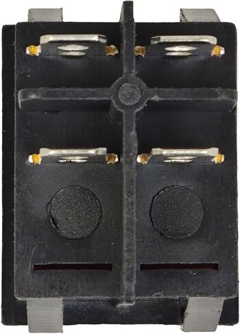 ZE-235-2 Lighted Rocker Toggle Switch ON-Off Compatible with Zing Ear 4 Prong Snap-in 20A 125VAC 15A 250VAC DPST Red Illuminated in Saudi Arabia