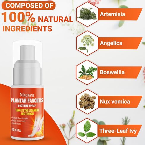 راحة القدم والكعب لالتهاب اللفافة الأخمصية مع أقصى قدر من القوة، سريع وفعال لالتهاب اللفافة الأخمصية مع تركيبة مركزة عشبية طبيعية in Kuwait