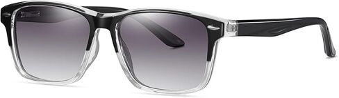 ANRRI Gradient Polarized Sunglasses for Men Women Retro Square Sun Glasses with Spring Hinges in Saudi Arabia