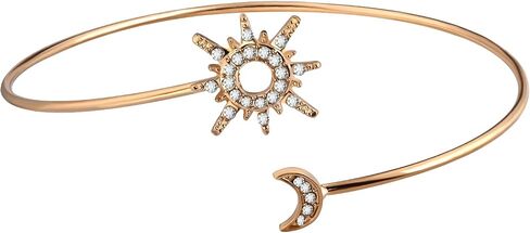 Gold Arm Cuff Bracelets for Women Sun and Moon Bracelets Arm Band Jewelry Arm Bangle Bracelet Upper Arm for Gift in Saudi Arabia