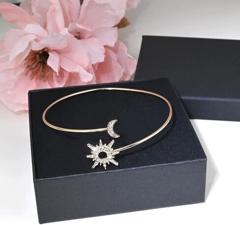 Gold Arm Cuff Bracelets for Women Sun and Moon Bracelets Arm Band Jewelry Arm Bangle Bracelet Upper Arm for Gift in Saudi Arabia