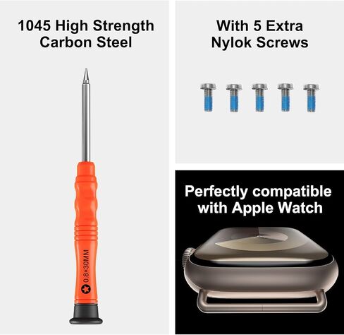 Watch Band Connectors for Apple Watch Band Adapter, Replacement Link Attachment for iWatch Ultra (49mm) Series 9 8 7(45mm 41mm) Series 6 5 4 SE(44mm 40mm) Series 3 2 1(42mm 38mm) Straps 5pack in Saudi Arabia
