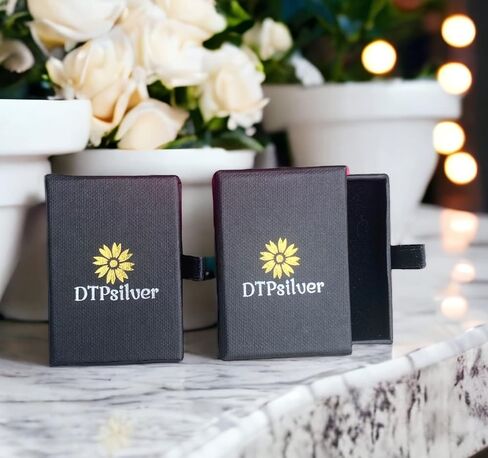 DTPsilver 925 من الفضة الإسترلينية، 24 قيراط أصفر أو 18 قيراط مطلية بالذهب الوردي - أقراط على شكل خطاف أو أقراط مسمارية صغيرة/صغيرة/متوسطة - حلزونية/حليقة in Kuwait