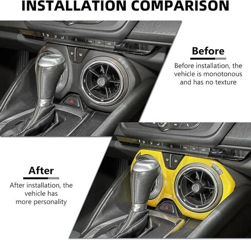 for Camaro Air Outlet Vent Cover, Center Console A/C Air Conditioner Outlet Vent Trim Compatible with 2016-2023 Chevrolet Chevy Camaro Interior Accessories, Blue in Saudi Arabia