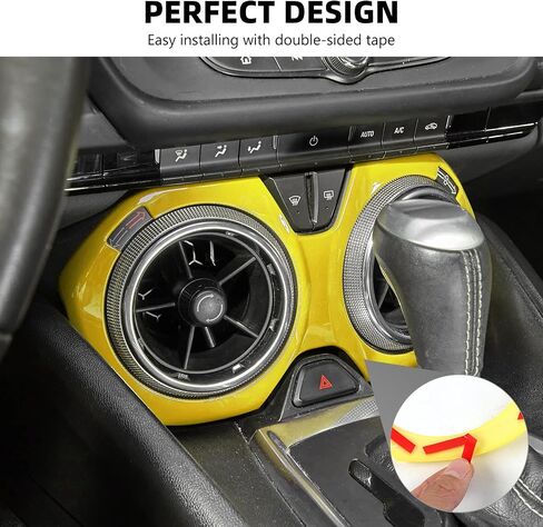 for Camaro Air Outlet Vent Cover, Center Console A/C Air Conditioner Outlet Vent Trim Compatible with 2016-2023 Chevrolet Chevy Camaro Interior Accessories, Blue in Saudi Arabia