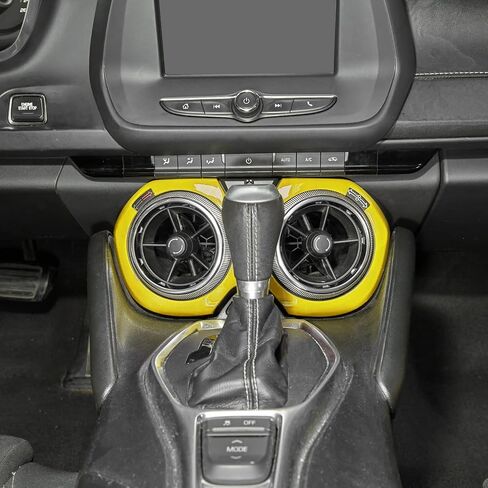 for Camaro Air Outlet Vent Cover, Center Console A/C Air Conditioner Outlet Vent Trim Compatible with 2016-2023 Chevrolet Chevy Camaro Interior Accessories, Blue in Saudi Arabia