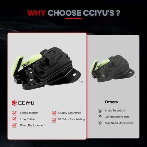 CCIYU Door Lock Actuator Fit 2011-2014 For Chrysler 200,2005-2018 For Chrysler 300,door lock actuator Rear Hatch Trunk Door Latch Motor Tailgate Lock Assembly, Replaces # 931-714 in Saudi Arabia