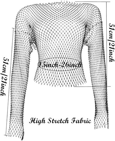 Rhinestone Mesh Top for Women Sparkly Mesh Top See Through Mesh Cover Up Bikini Boat Neck Long Sleeve Top in Kuwait