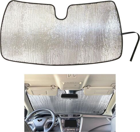 Side Window Front Seat Reflective Sunshade Custom Fit for 2015 2016 2017 2018 2019 2020 2021 2022 2023 2024 Nissan Murano SUV, S, SV, SL, Platinum, UV Reflector Sun Protection Accessories (Set of 2) in Saudi Arabia