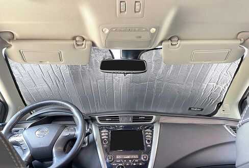 Side Window Front Seat Reflective Sunshade Custom Fit for 2015 2016 2017 2018 2019 2020 2021 2022 2023 2024 Nissan Murano SUV, S, SV, SL, Platinum, UV Reflector Sun Protection Accessories (Set of 2) in Saudi Arabia