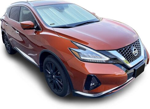 Side Window Front Seat Reflective Sunshade Custom Fit for 2015 2016 2017 2018 2019 2020 2021 2022 2023 2024 Nissan Murano SUV, S, SV, SL, Platinum, UV Reflector Sun Protection Accessories (Set of 2) in Saudi Arabia