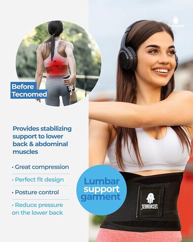 Back Brace Immediate Relief from Back Pain, Herniated Disc, Sciatica, Scoliosis and more! - Breathable Mesh Design - Adjustable Support Straps - Lower Back Belt in Saudi Arabia