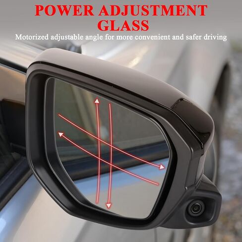 مرآة جانبية للركاب الأيمن من ونفون تناسب 2016 2017 2018 2019 2020 هوندا سيفيك، مرايا مزودة بالطاقة | مسخن | الكاميرا | استبدال الطي اليدوي HO1321284، 76208TBCA03ZA-PFM (11 دبابيس) in Kuwait