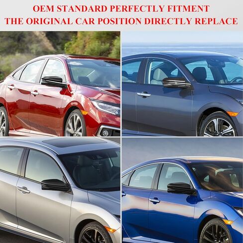 مرآة جانبية للركاب الأيمن من ونفون تناسب 2016 2017 2018 2019 2020 هوندا سيفيك، مرايا مزودة بالطاقة | مسخن | الكاميرا | استبدال الطي اليدوي HO1321284، 76208TBCA03ZA-PFM (11 دبابيس) in Kuwait