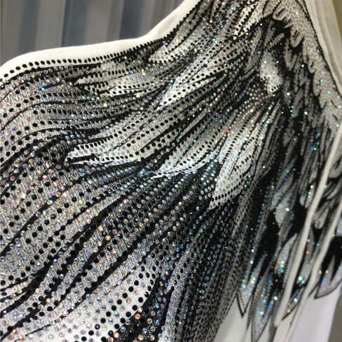 Hollir Tiger Oversized Hoodie for Women Rhinestone Graphic Y2k Pullover Sweatshirt Long Sleeve Tops Streetwear in Kuwait