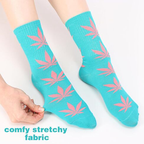 جوارب DAZCOS للجنسين من أوراق القيقب متعددة الألوان، زوجين لعيد الهالوين وعيد الشكر وعيد الميلاد in Kuwait