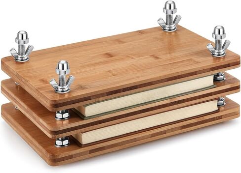 Wooden Bamboo Book Press for Book Binding 11.6 x 7.7 Inch Portable Book Binding Press Stable Book Binding Kits for Handmade Bookbinding Paper Press Tool in Saudi Arabia