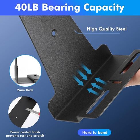 ملحقات حامل الحائط النحيف Allnice PS5، دعامة تثبيت على الحائط لقرص بلاي ستيشن 5 النحيف والإصدار الرقمي، ملحقات حامل حامل حائط نحيف PS5 من الفولاذ القوي مع وحدة تحكم وشماعة سماعة الرأس in Kuwait