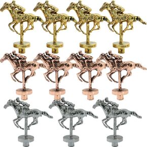 Metal Horse for Horse Racing Board Game,Gold x4, Rose Gold x4, Silver x3 Classic Style Collection Souvenirs (Gold 4+Rose Gold 4+Silver 3)