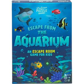 Professor PUZZLE | Escape from The Aquarium - Escape Room | Strategy Game | Ages 8 to 11 | 1-6 Players | 60 Minutes Playing Time