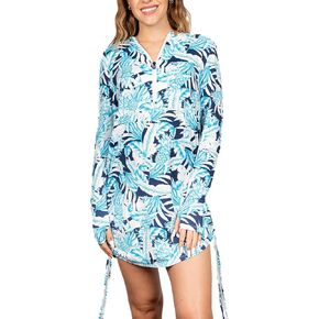 Banana Boat Women's UPF 50+ Long Sleeve Adjustable Swim Dress